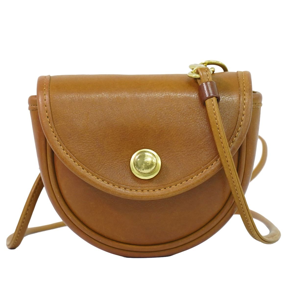 本物 コーチ COACH オールドコーチ ショルダーバッグ ポシェット レザー ブラウン 323 バッグ 中古・