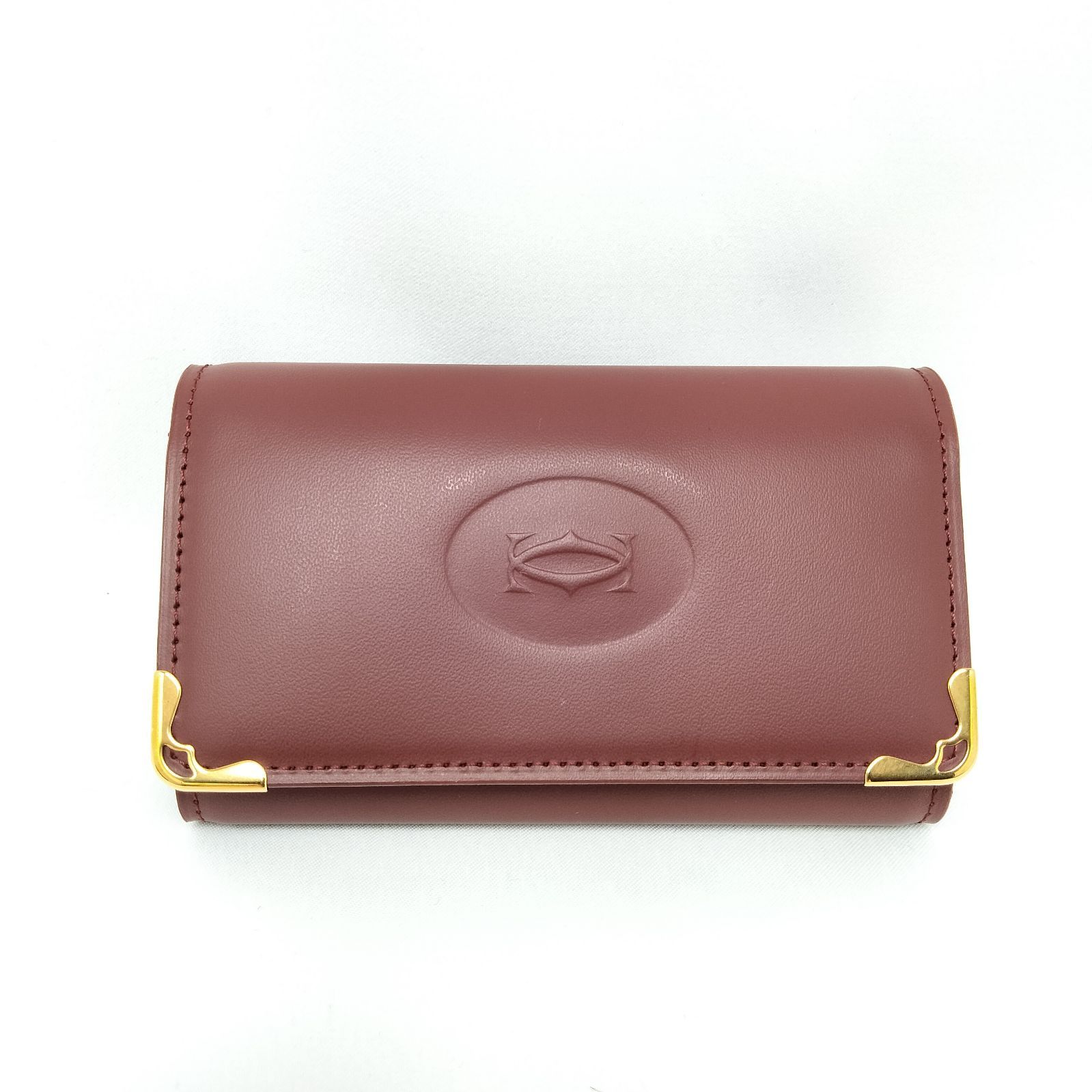 ✨️Cartier✨️カルティエ マストライン レザー キーケース ボルドー