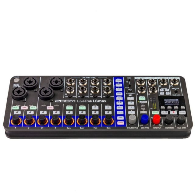ZOOM ズーム LiveTrak L6max ライブ、ストリーミング、ポッドキャストのための極小12chミキサー&レコーダー《3年延長保証（ユーザー登録）》