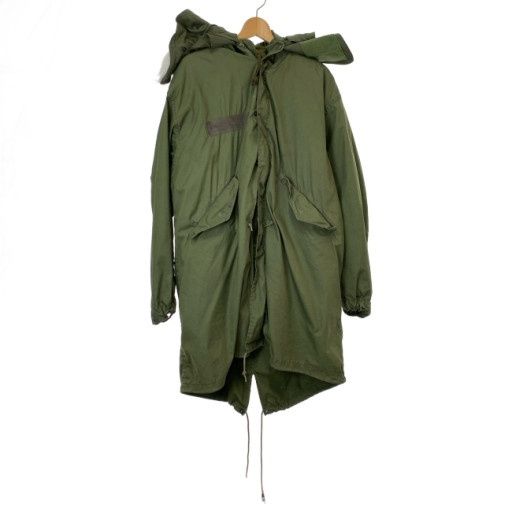 【中古】　US ARMY　M-65　フィッシュテールパーカー　70s vintage　70年代　OLD　フード　フルジップ　無地　古着　/9501