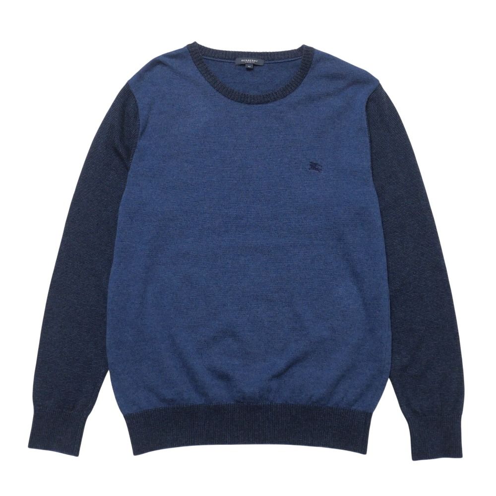 ■美品■BURBERRY バーバリー ニット サイズM クルーネック セーター ブランド古着【中古】RA9684