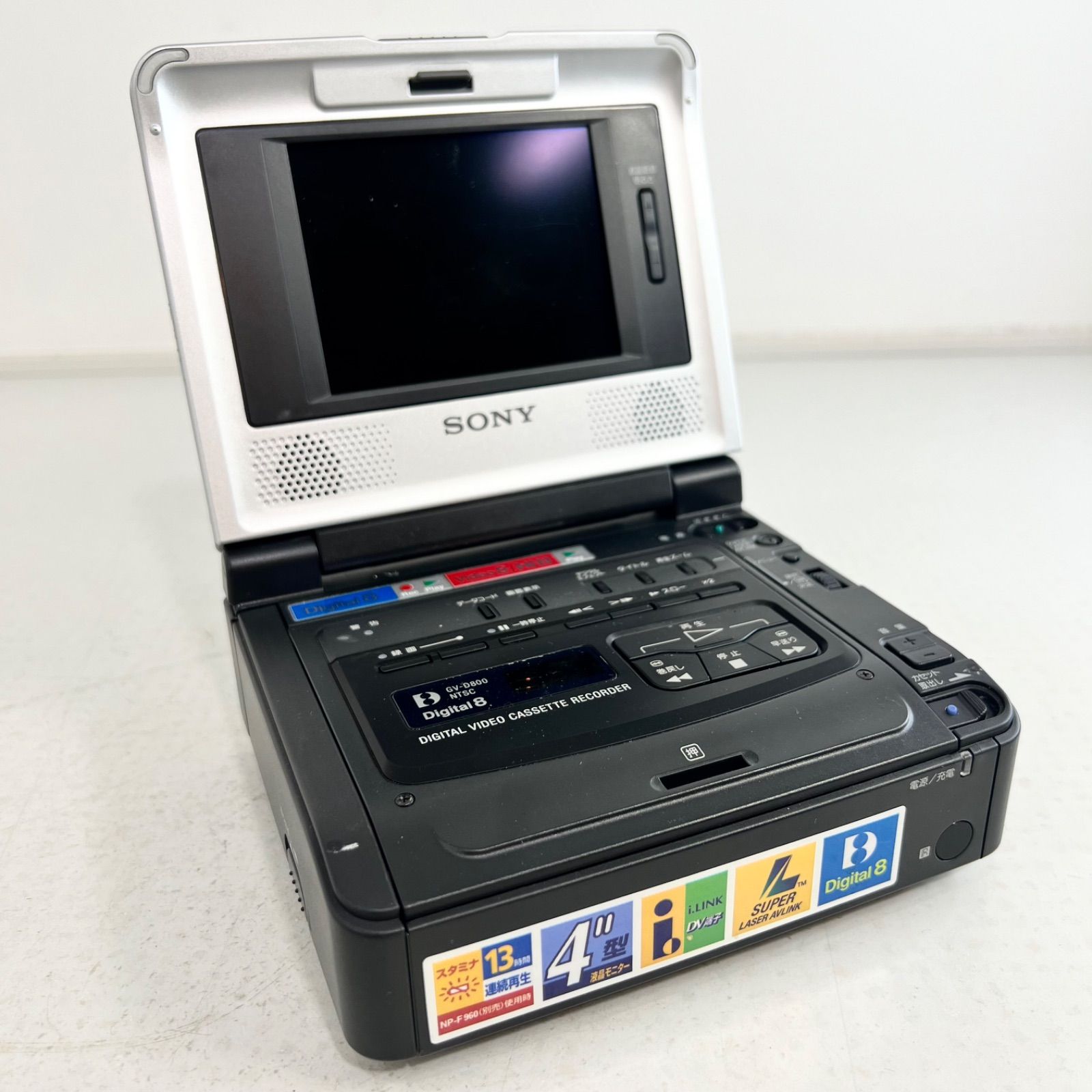 【通電確認済】SONY VIDEO WALKMAN GV-D800 ソニー ビデオ ウォークマン ポータブル カセット 録画 液晶 2003年製