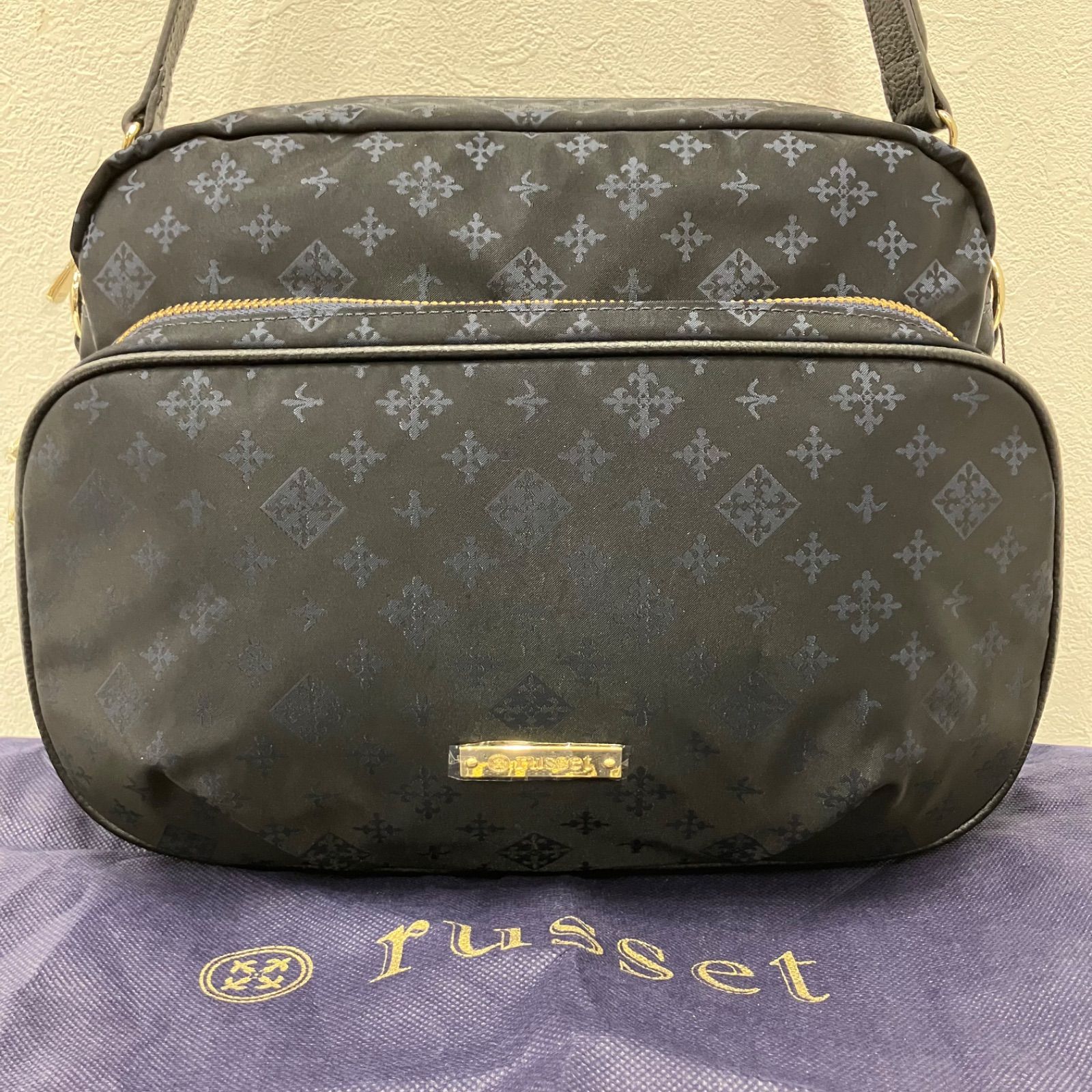 レディース 4423 【美品】 russet ラシット ショルダーバッグ ネイビー 
