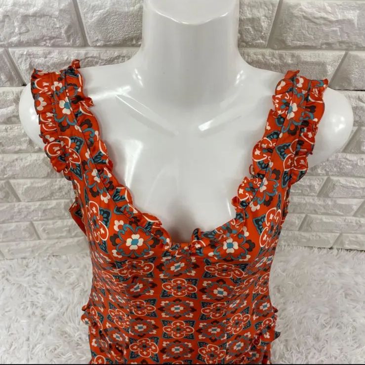 MOSCHINO CHEAP&CHIC/モスキーノ、ノースリーブ花柄ワンピース、38