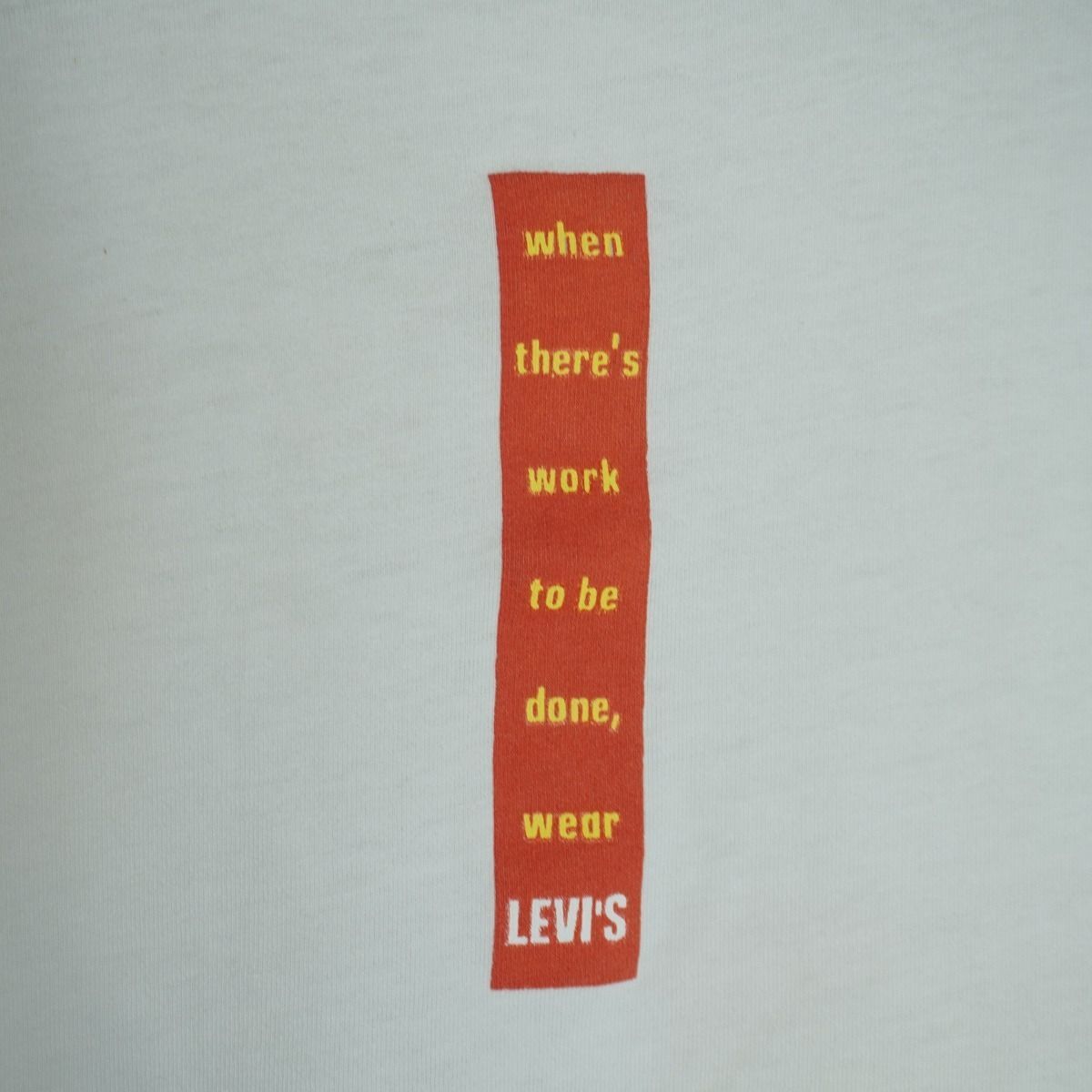 90S Levi's リーバイス 1993 グラフィック Tシャツ 半袖 カットソー ビンテージ 白 L 3517Q★4