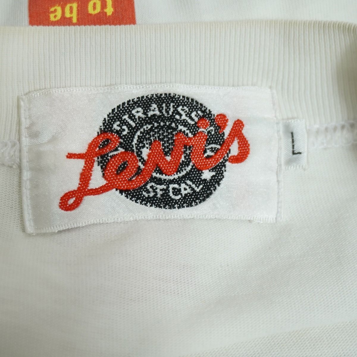 90S Levi's リーバイス 1993 グラフィック Tシャツ 半袖 カットソー ビンテージ 白 L 3517Q★4