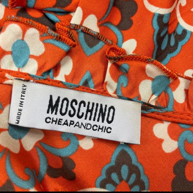MOSCHINO CHEAP&CHIC/モスキーノ、ノースリーブ花柄ワンピース、38