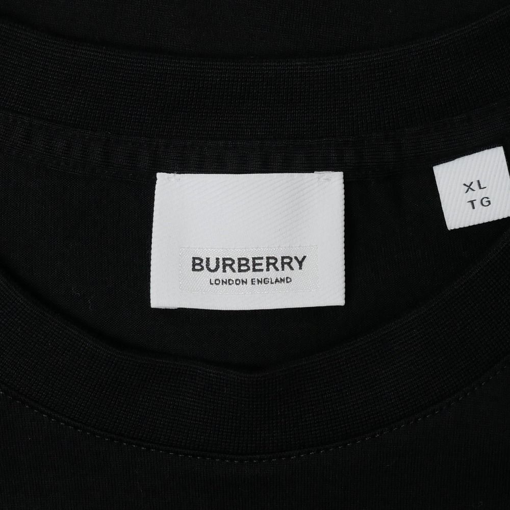■美品■BURBERRY バーバリー 半袖Ｔシャツ サイズXL ロゴ刺繍 クルーネック ブランド古着【中古】RA9686