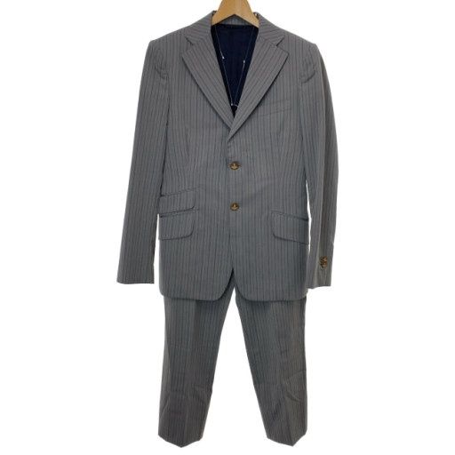 【中古】　Vivienne Westwood　セットアップ　スーツセットアップ　ストライプ　イタリア製　古着　/4304