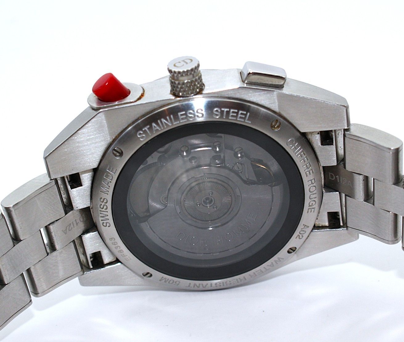 『VRW-1900』☆時計☆Dior (ディオール)☆ CD084610☆シフル ルージュ クロノグラフ☆BK文字盤 メンズ 自動巻き 稼働品☆
