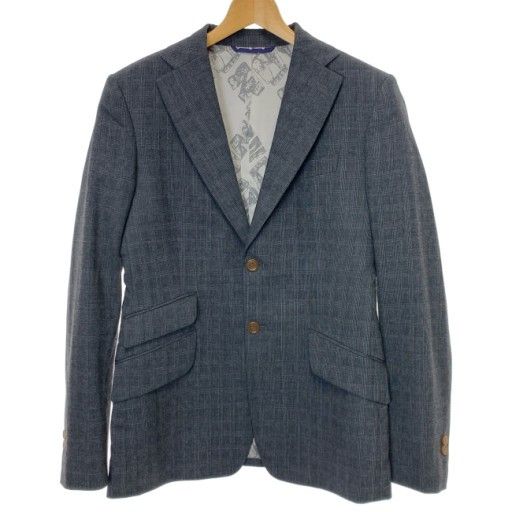 【中古】　Vivienne Westwood　テーラードジャケット　ウールジャケット　チェック　古着　/4304