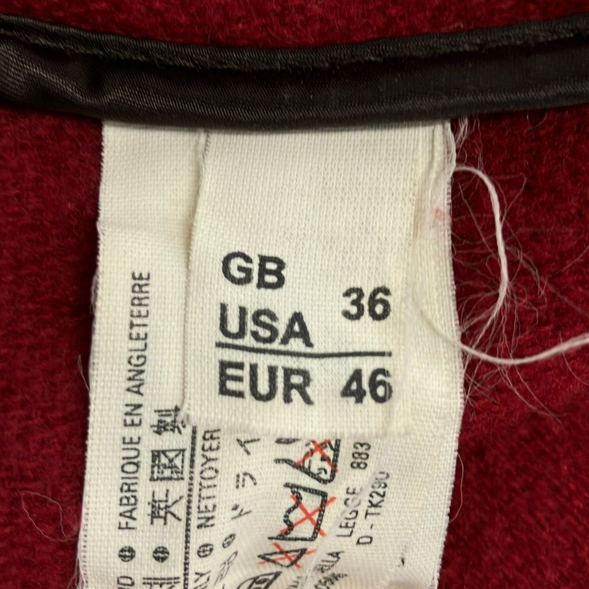 gloverall(グローバーオール) ダッフルコート サイズEUR 46 メンズ美品 - レッド 長袖/秋/冬 gloverall(グローバーオール) ダッフルコート サイズEUR 46 メンズ美品 - レッド 長袖/秋/冬