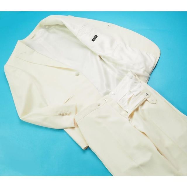 新品 azabu tailor 麻布テーラー 日本製 春秋『ロロピアーナ 伊製生地』Super120S スリーピース スーツ46A(A5程度)白 0427-099 新品 azabu tailor 麻布テーラー 日本製 春秋『ロロピアーナ 伊製生地』Super120S スリーピース スーツ46A(A5程度)白 0427-099