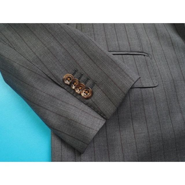 新品 azabu tailor 麻布テーラー 日本製 春秋冬『ロロピアーナ AUSTRALIS 伊製生地』スリーピース スーツ46A(A5程度)灰 0907-004