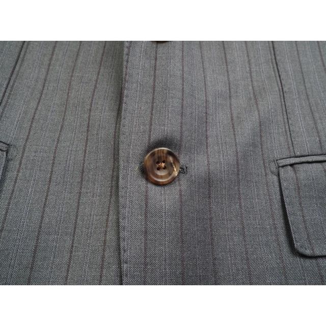 新品 azabu tailor 麻布テーラー 日本製 春秋冬『ロロピアーナ AUSTRALIS 伊製生地』スリーピース スーツ46A(A5程度)灰 0907-004