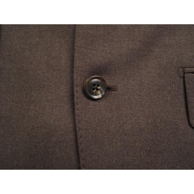 新品定価17.2万円 azabu tailor 麻布テーラー 日本製『ロロピアーナ 伊製生地』ツイード スリーピース スーツ46A(A5程度)茶 0830-123