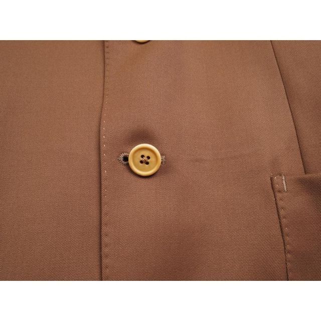 新品 azabu tailor 麻布テーラー 日本製 春秋『MARLANE マルラーネ 伊製生地』ウール100% アンコン スーツ 46A(A5相当)茶 0825-046