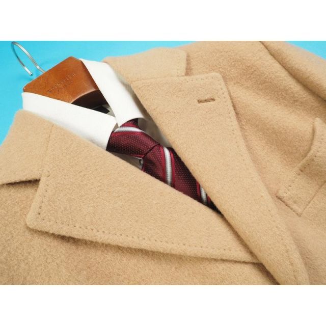 新品サンプル azabu tailor 麻布テーラー 日本製 カシミヤ混ウール チェスター コート 50B(BB7)ベージュ XJ4H