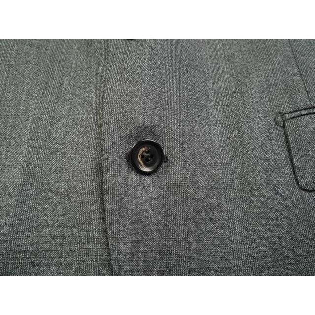 新品17.3万円 大手百貨店扱い 日本製 秋冬『Ermenegildo Zegna ゼニア ELECTA 伊製生地』ウール100% 織柄 スーツ A5灰(34) 6234AK