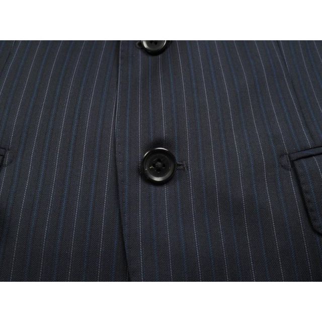 新品12.9万円 大手百貨店扱い 秋冬『Loro Piana ロロピアーナ FOUR SEASONS 伊製生地』艶感 ウール100% スーツ A4紺(21) 28168421