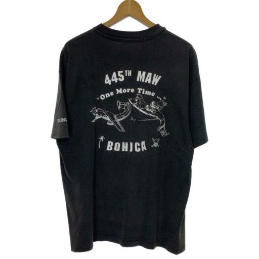 【中古】　Hanes　Tシャツ　90s vintage　90年代　OLD　半袖　トップス　クルーネック　プリント　RAT FINK　キャラクター　USA製　古着　/4393