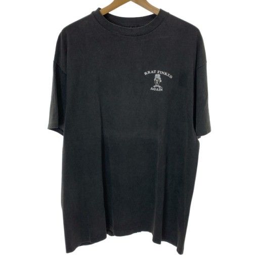 【中古】　Hanes　Tシャツ　90s vintage　90年代　OLD　半袖　トップス　クルーネック　プリント　RAT FINK　キャラクター　USA製　古着　/4393