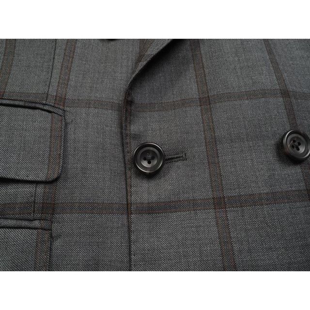 新品 azabu tailor 麻布テーラー 日本製 秋冬『ドーメル DORMEUIL 英国製生地』ウール100% ダブルブレスト スーツ 46A(A5)灰 0905-071 新品 azabu tailor 麻布テーラー 日本製 秋冬『ドーメル DORMEUIL 英国製生地』ウール100% ダブルブレスト スーツ 46A(A5)灰 0905-071