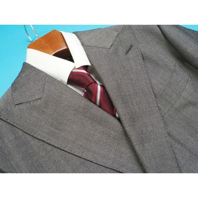 新品18万円 azabu tailor 麻布テーラー 日本製 春秋冬『DORMEUIL ドーメル TONIK 英国製生地』ダブルブレスト スーツ 46A(A5)灰 0127-130