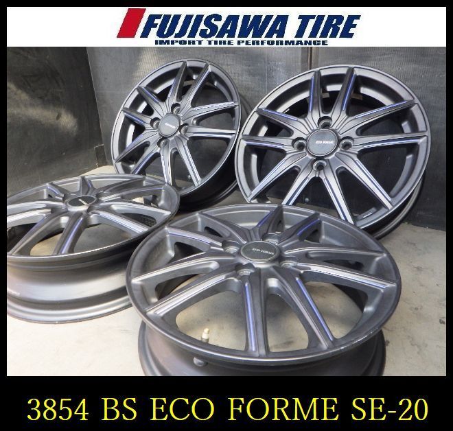 【3854】B送料無料▲BS ECO FORME SE-20▲15x4.5J 4穴 100+45▲4本 26103411 3854】B送料無料△BS ECO FORME SE-20△15x4.5J 4穴 100+45△4本