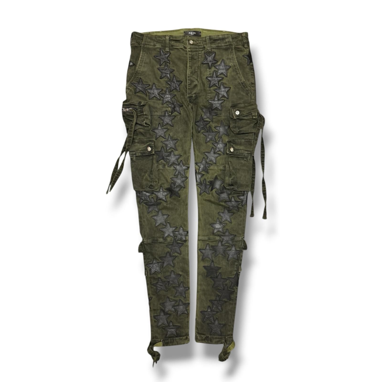 AMIRI × CHEMIST Star Tactical Cargo スタータクティカルカーゴパンツ ミリタリーパンツ アミリ × ケミスト カーキ 32 (18272M)