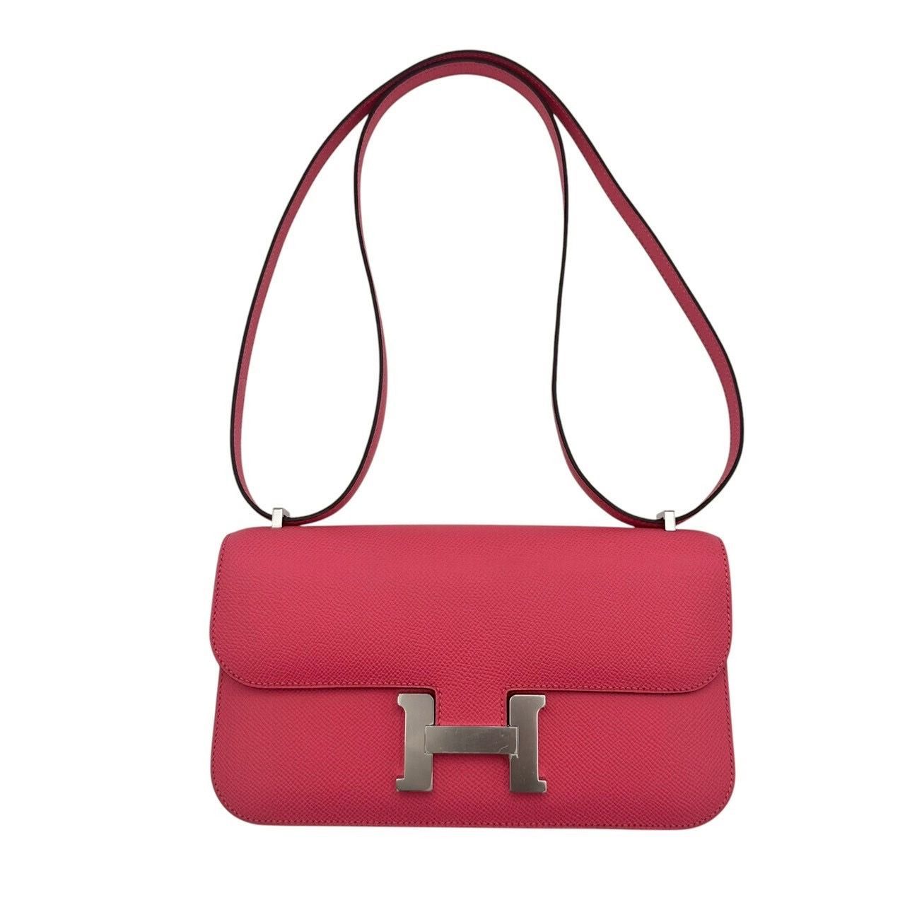 HERMES：エルメス　コンスタンス エラン ミロワール エプソン ローズアザレ SV金具 K刻印