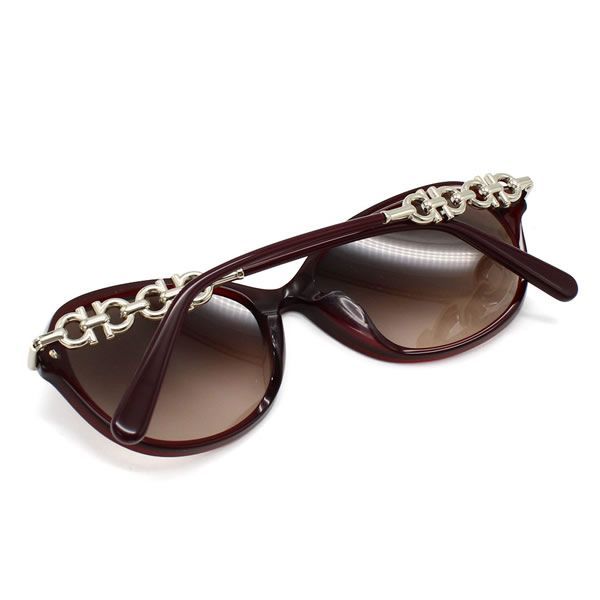 フェラガモ サングラス Ferragamo SF1048SLB-606 サングラス UVカット アジアンフィット ボルドー ブラウングラデーション レディース