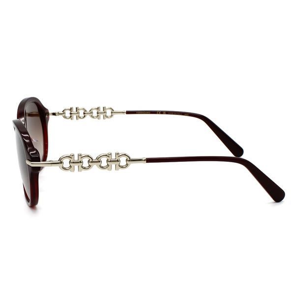 フェラガモ サングラス Ferragamo SF1048SLB-606 サングラス UVカット アジアンフィット ボルドー ブラウングラデーション レディース