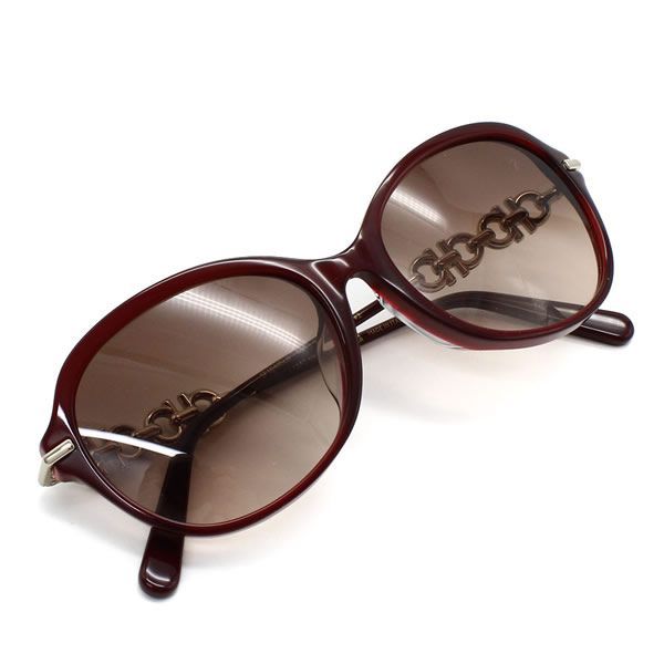 フェラガモ サングラス Ferragamo SF1048SLB-606 サングラス UVカット アジアンフィット ボルドー ブラウングラデーション レディース
