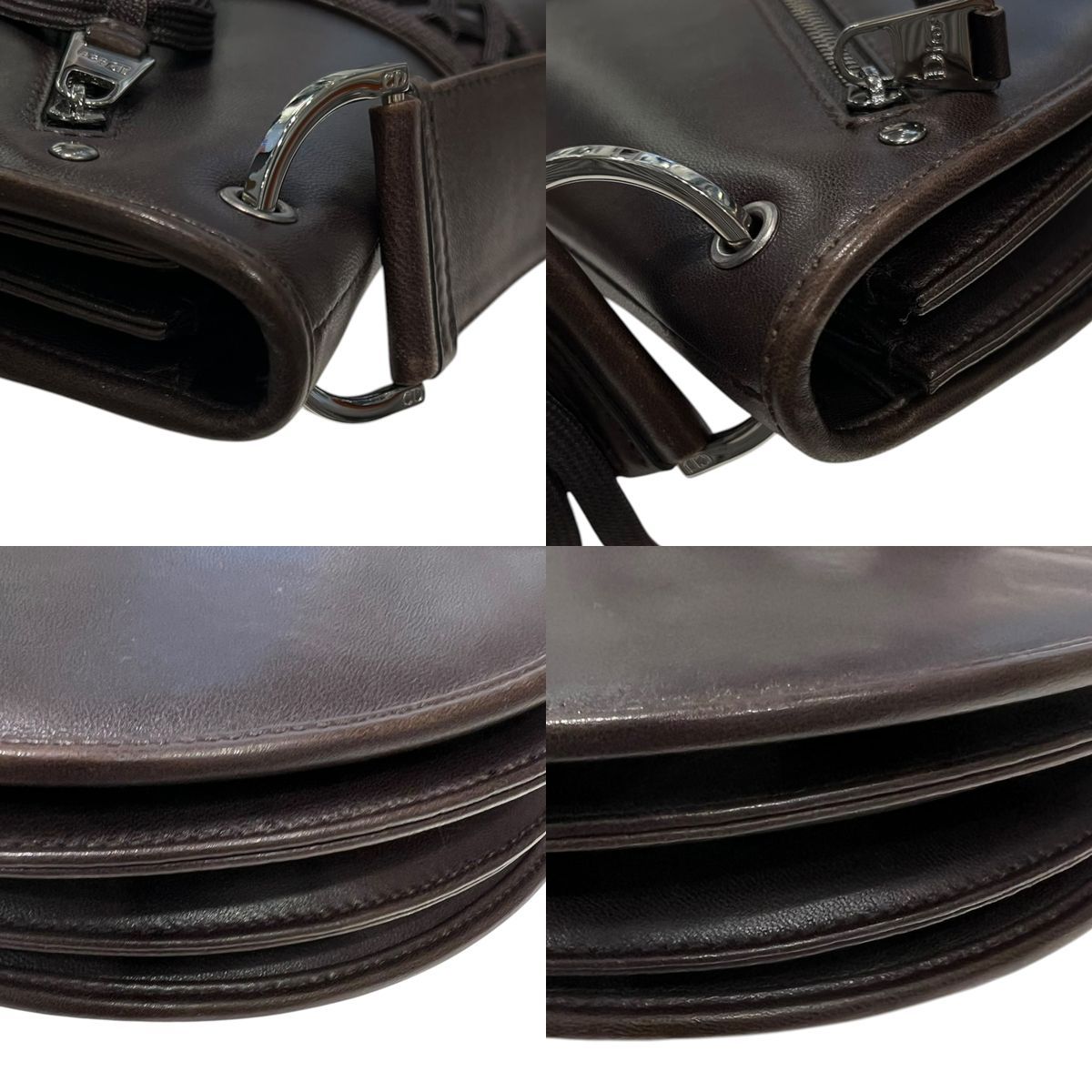 【中古】 Christian Dior クリスチャン・ディオール アドミッドイット ワンショルダーバッグ ダックブラウン 26015567 SA