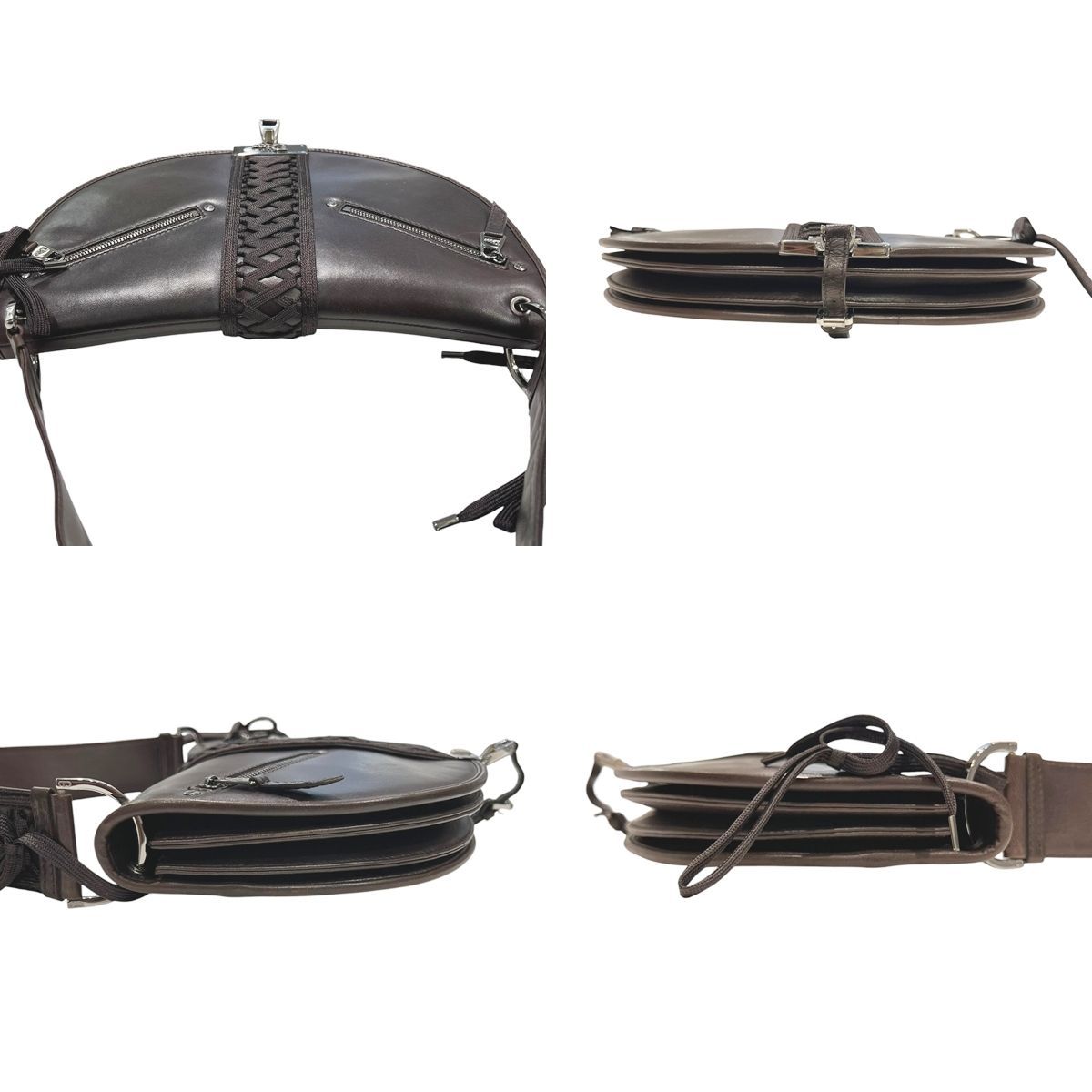 【中古】 Christian Dior クリスチャン・ディオール アドミッドイット ワンショルダーバッグ ダックブラウン 26015567 SA