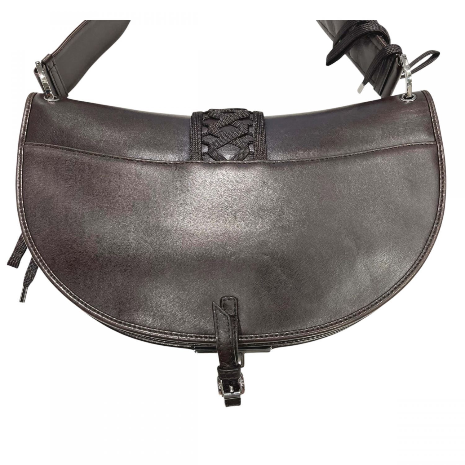 【中古】 Christian Dior クリスチャン・ディオール アドミッドイット ワンショルダーバッグ ダックブラウン 26015567 SA