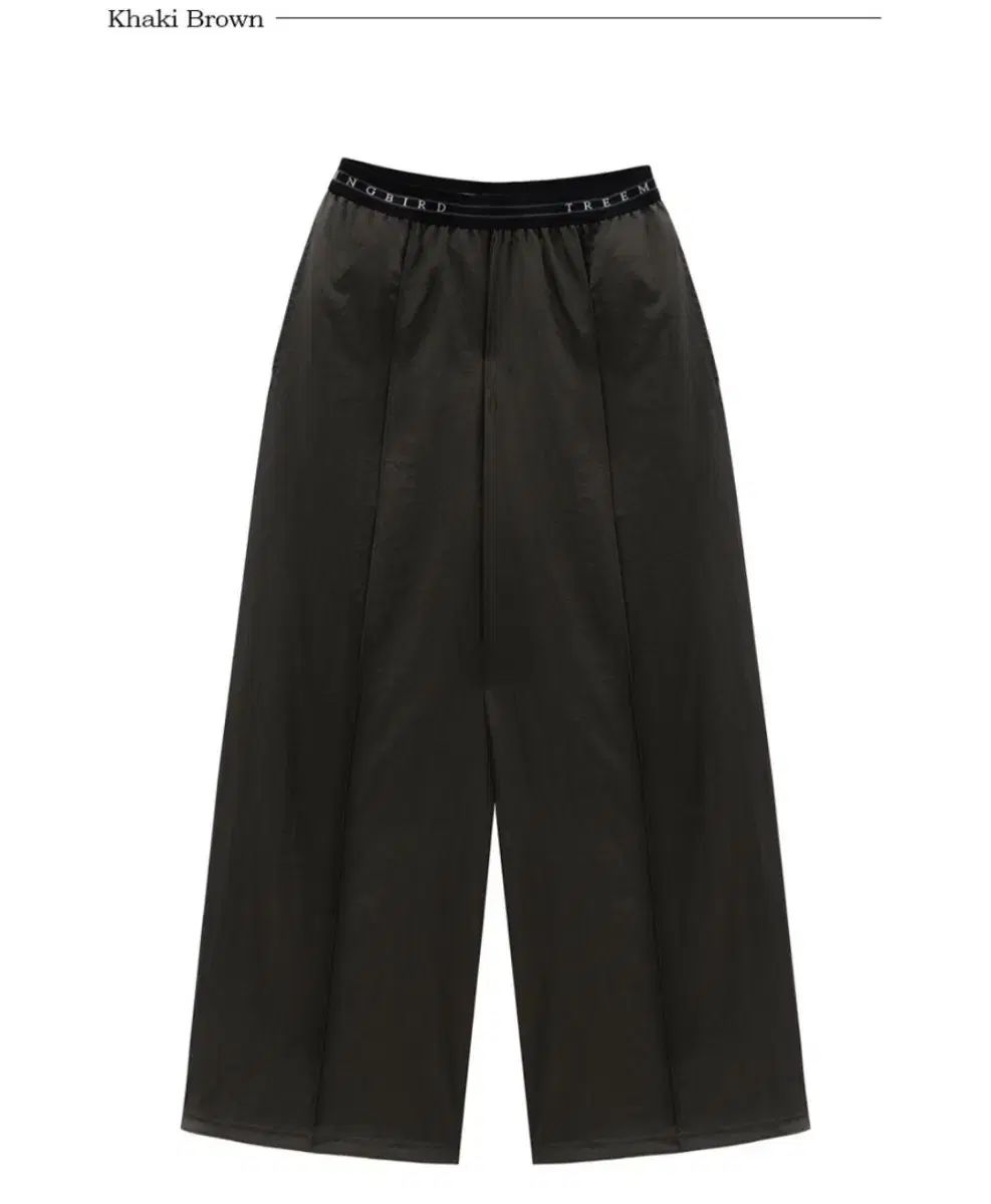 (新品) TREEMINGBIRD ナイロン バンディング パンツ カーキブラウン