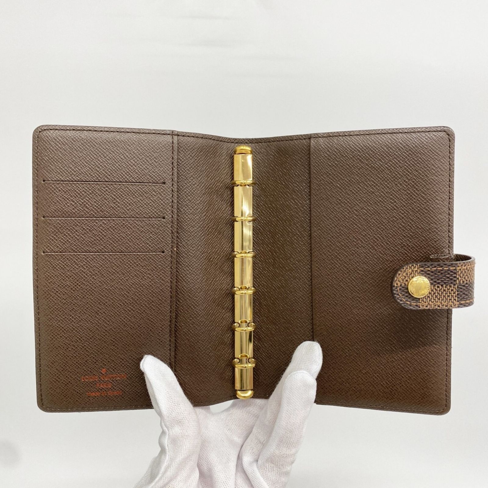 ルイ・ヴィトン(Louis Vuitton) ルイ・ヴィトン 手帳カバー ダミエ アジェンダPM R20700 エベヌメンズ レディース P3023952