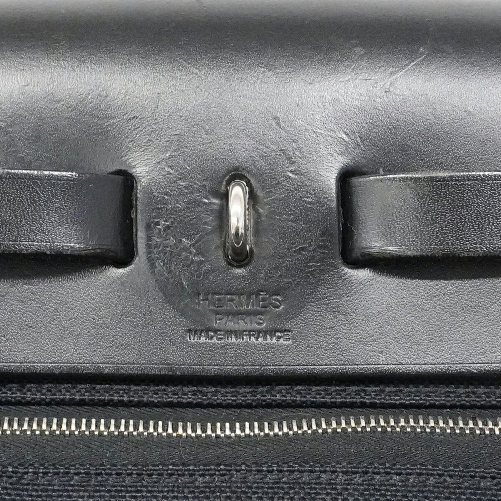 エルメス(Hermes) エルメス ハンドバッグ エールバッグジップPM トワルオフィシエ ブラック A刻印 2wayバッグレディース P3023945 エルメス(Hermes) エルメス ハンドバッグ エールバッグジップPM トワルオフィシエ ブラック A刻印 2wayバッグレディース P3023945