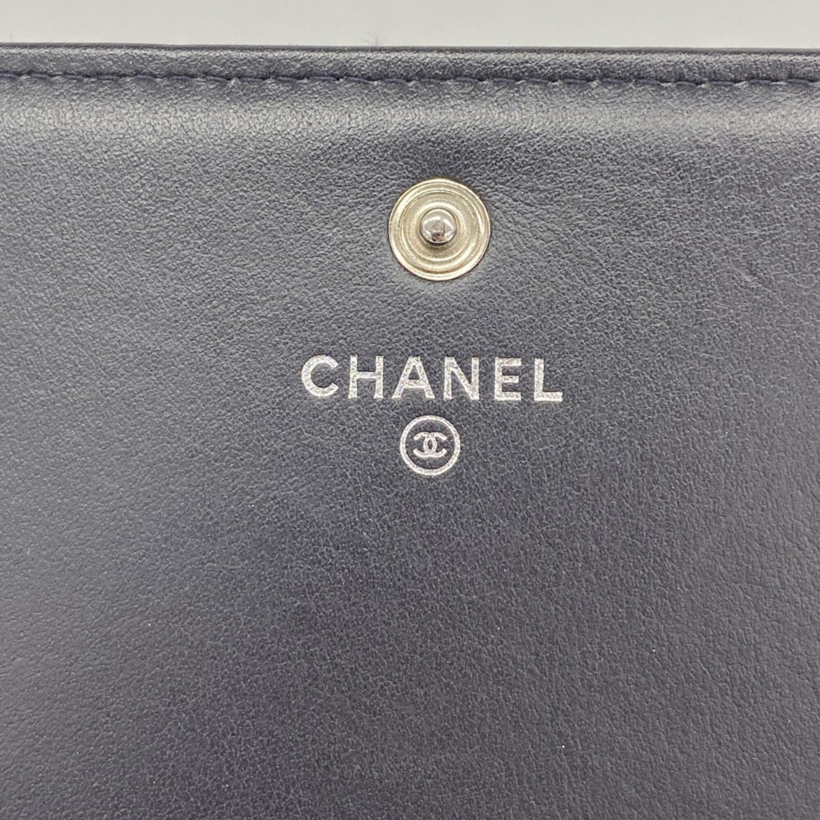 シャネル(Chanel) シャネル 長財布 ドーヴィル デニム ブラック オレンジ レディース P3018897 シャネル(Chanel) シャネル 長財布 ドーヴィル デニム ブラック オレンジ レディース P3018897