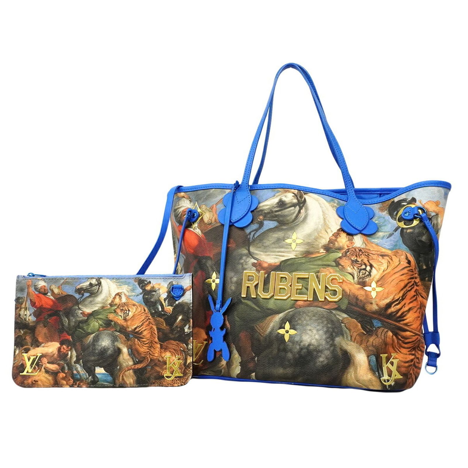 ルイ・ヴィトン(Louis Vuitton) ルイ・ヴィトン トートバッグ マスターズコレクション ネヴァーフルMM M43317 ブルー マルチカラーレディース P3018887