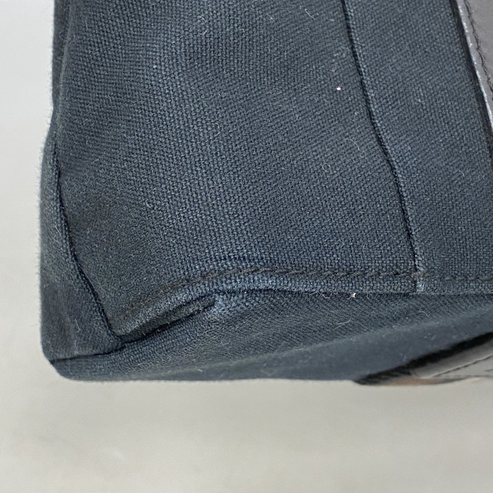 エルメス(Hermes) エルメス トートバッグ トロカホリゾンタルMM キャンバス ブラック メンズ レディース P3014163