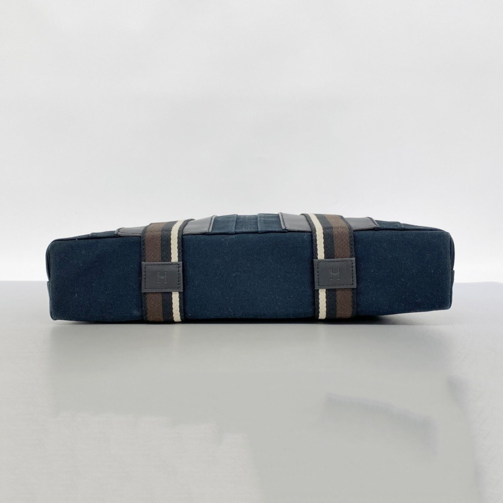 エルメス(Hermes) エルメス トートバッグ トロカホリゾンタルMM キャンバス ブラック メンズ レディース P3014163