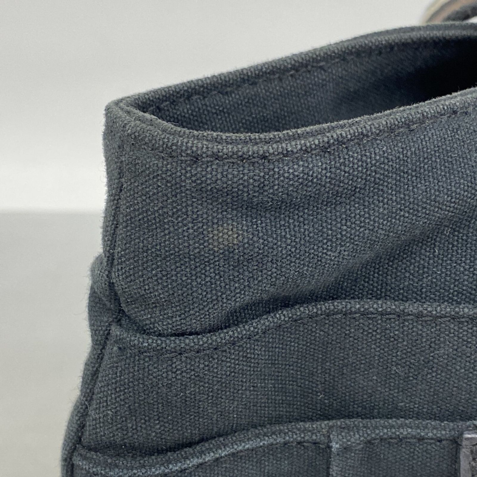 エルメス(Hermes) エルメス トートバッグ トロカホリゾンタルMM キャンバス ブラック メンズ レディース P3014163