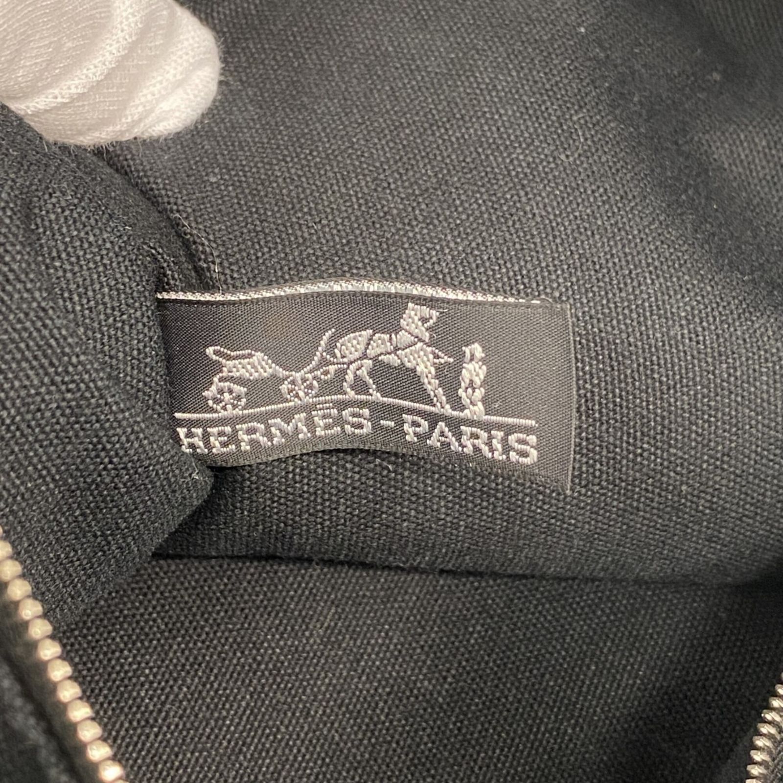 エルメス(Hermes) エルメス トートバッグ トロカホリゾンタルMM キャンバス ブラック メンズ レディース P3014163
