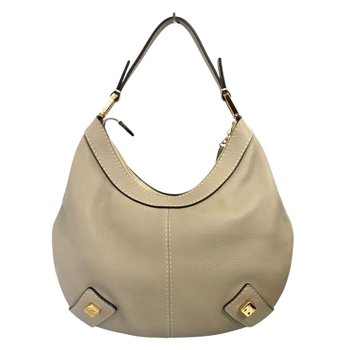 LOEWE ロエベ ワンショルダー ニューロード バッグ レザー ベージュ 肩掛け レディース 中古 良好 T11304210