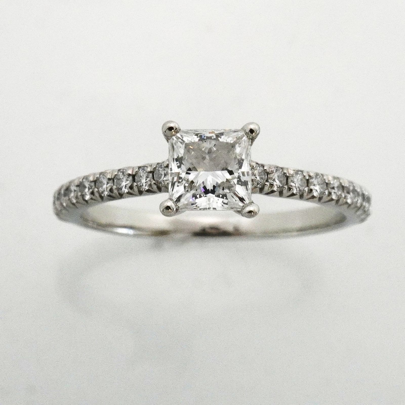 ティファニー(Tiffany) ティファニー リング ノヴォ スクエアカット Pt950 プラチナ ダイヤモンド 0.50ct 9号レディース P2984554
