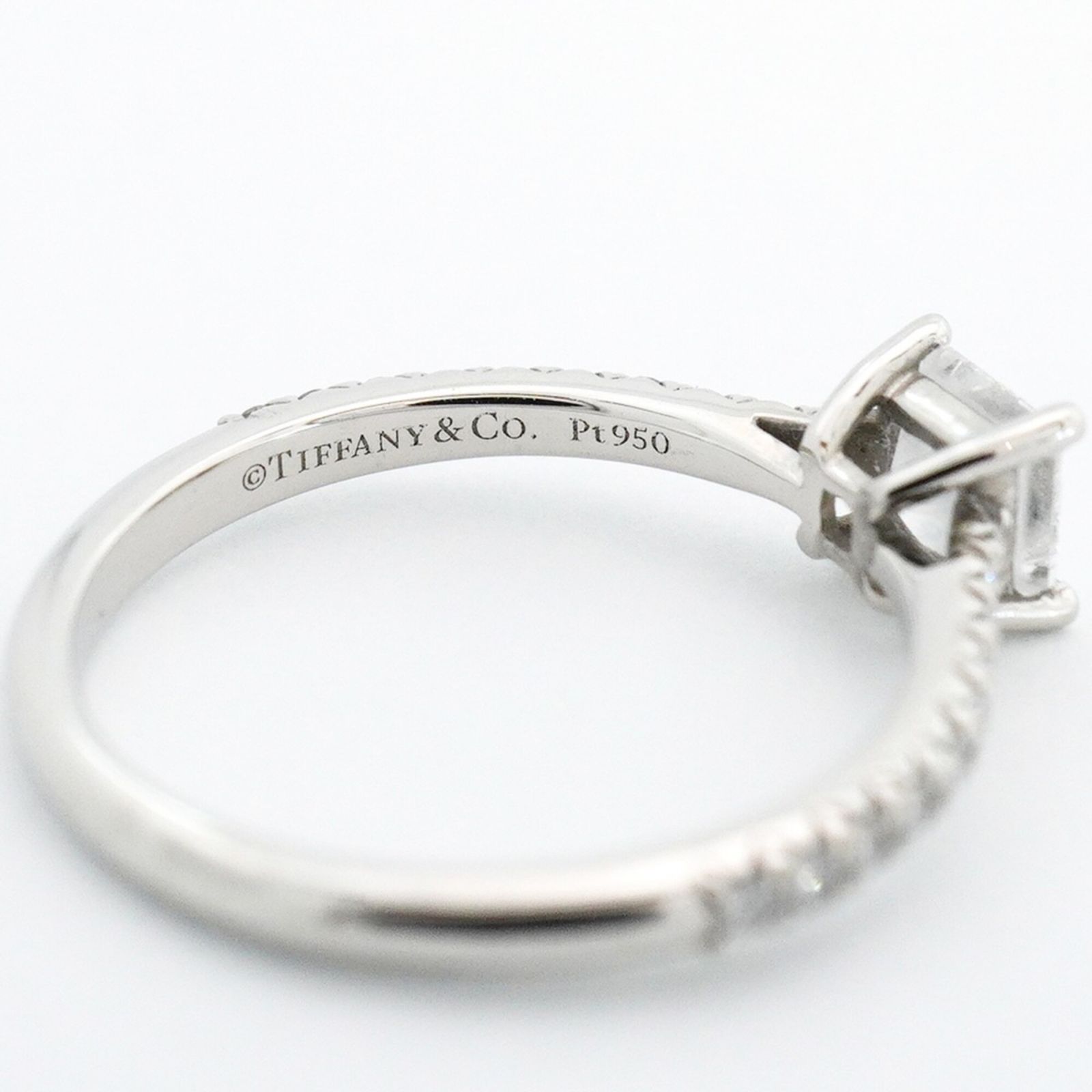 ティファニー(Tiffany) ティファニー リング ノヴォ スクエアカット Pt950 プラチナ ダイヤモンド 0.50ct 9号レディース P2984554