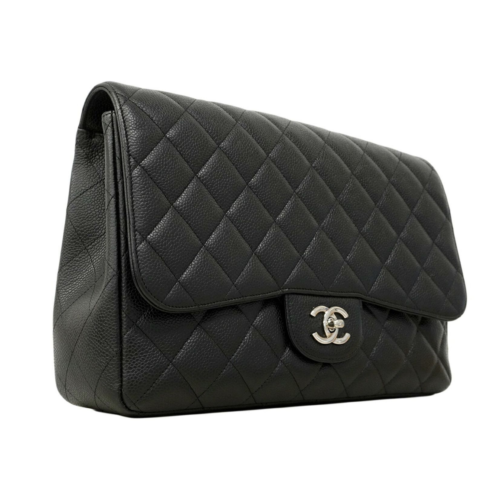 シャネル(Chanel) シャネル ショルダーバッグ デカマトラッセ Wチェーン キャビアスキン ブラック レディース OP006651 シャネル(Chanel) シャネル ショルダーバッグ デカマトラッセ Wチェーン キャビアスキン ブラック レディース OP006651